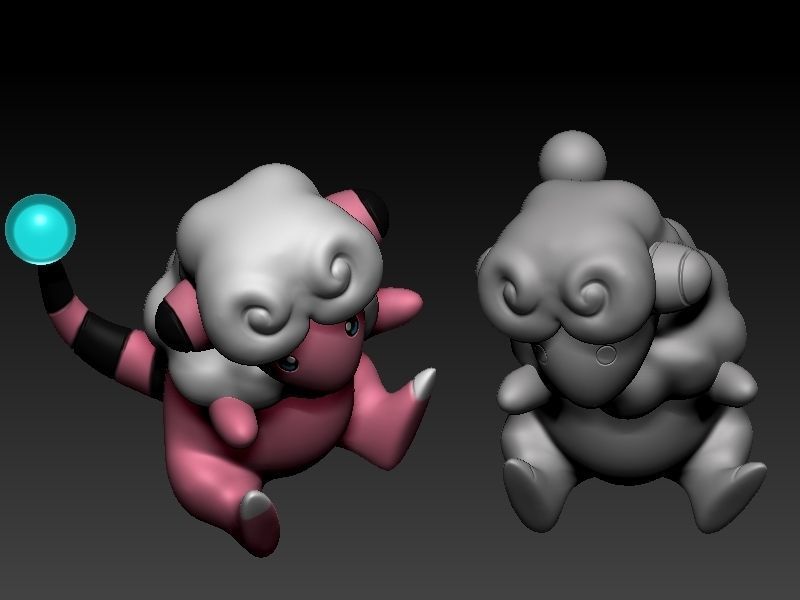 pokemon flaaffy 3D print model_7