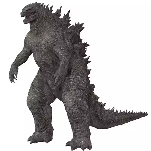  Godzilla Rig model Low-poly 3D model