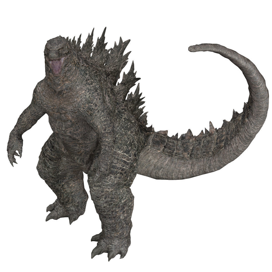  Godzilla Rig model Low-poly 3D model_4