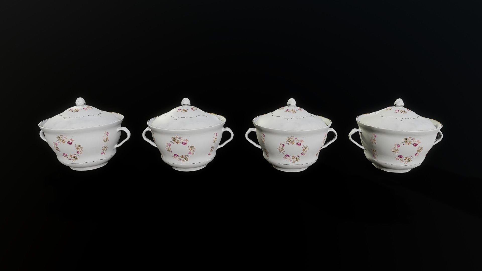 3D Scan Tureen Low-poly 3D model_6