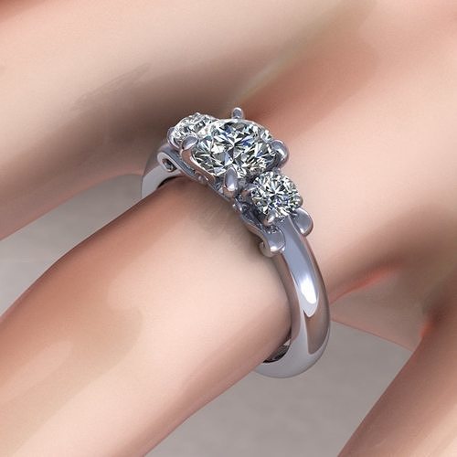 Jame Diamond Ring S35 3D print model