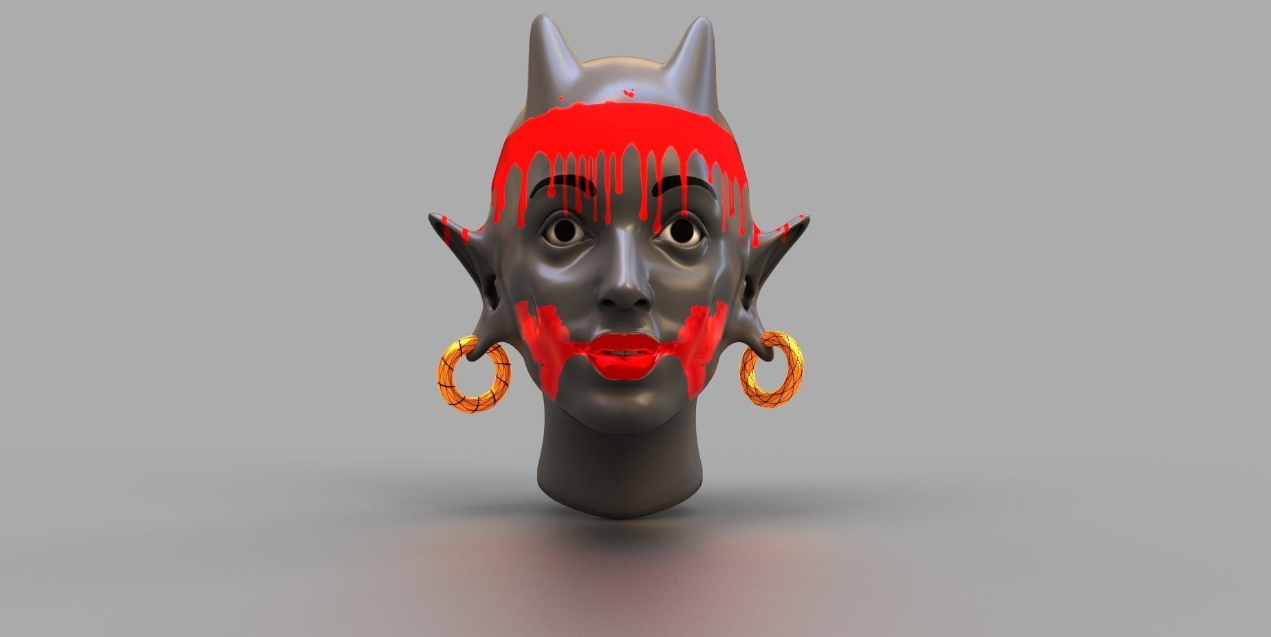 11 3d nft art girl face art 3d nft collections 3d nft model  3D model_5