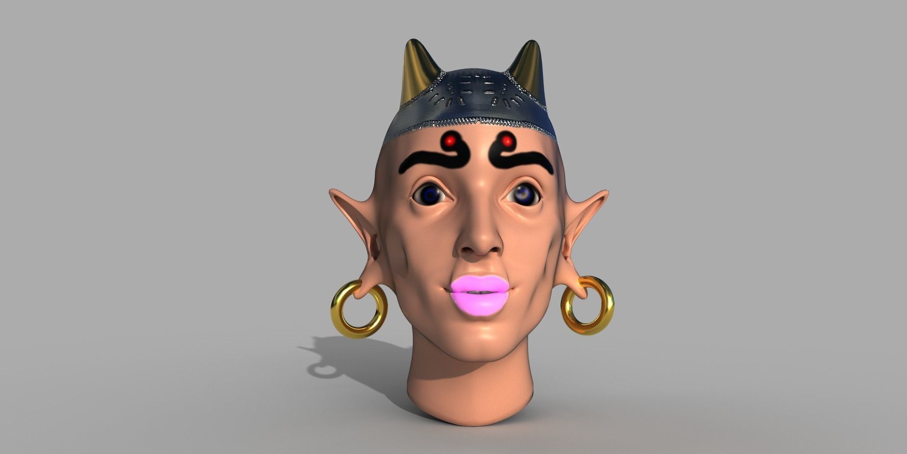 11 3d nft art girl face art 3d nft collections 3d nft model  3D model_3