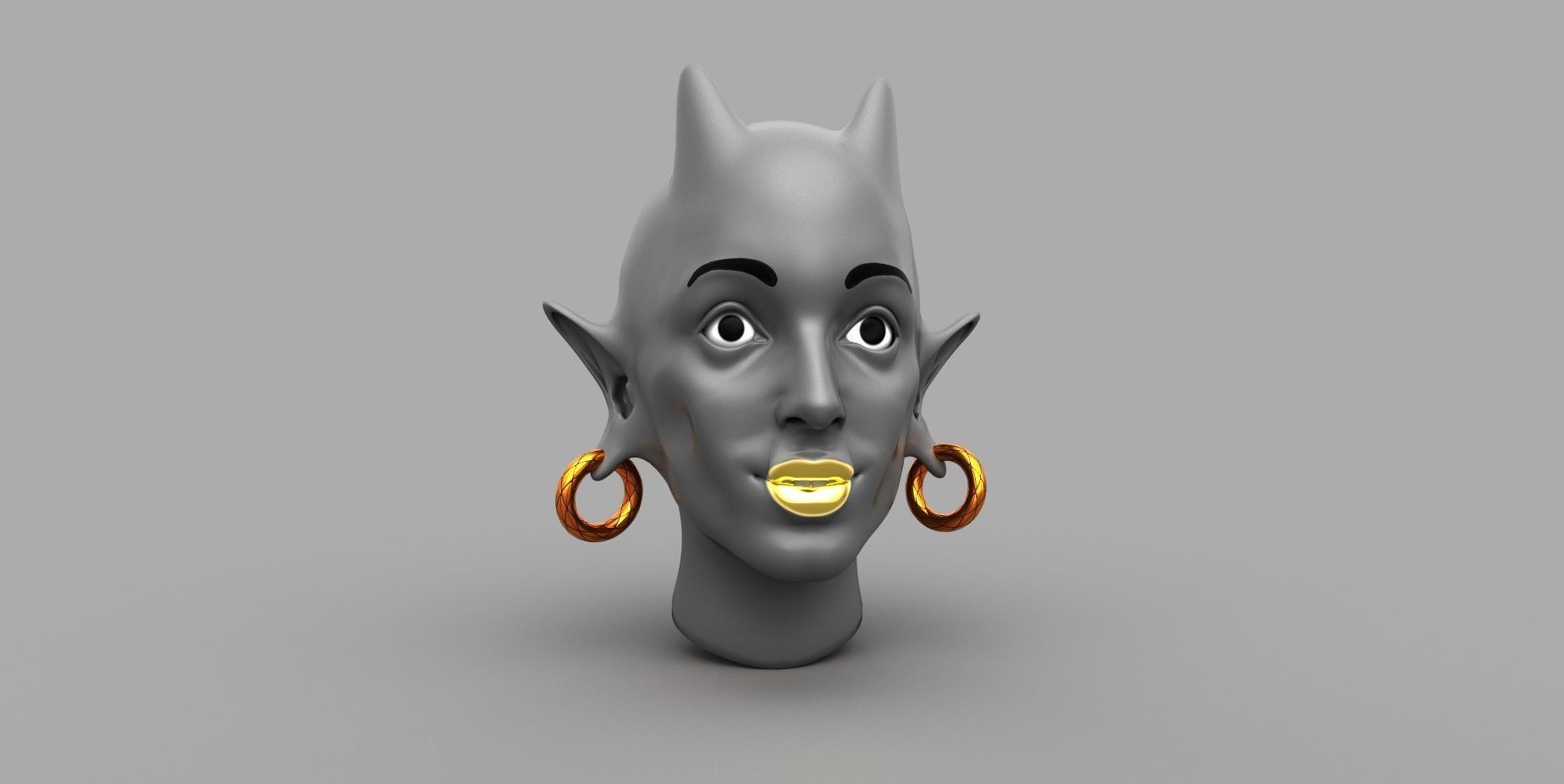 11 3d nft art girl face art 3d nft collections 3d nft model  3D model_4