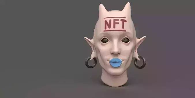 11 3d nft art girl face art 3d nft collections 3d nft model 