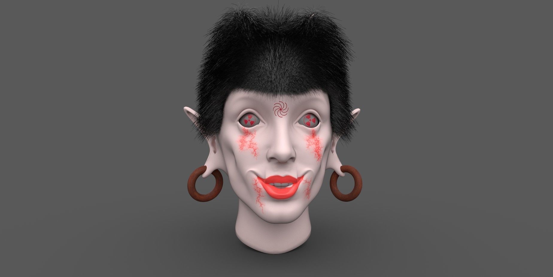 11 3d nft art girl face art 3d nft collections 3d nft model  3D model_2