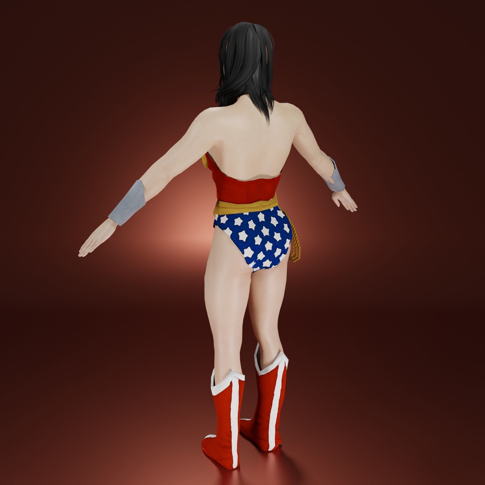 Wonder Women  Free 3D model_2