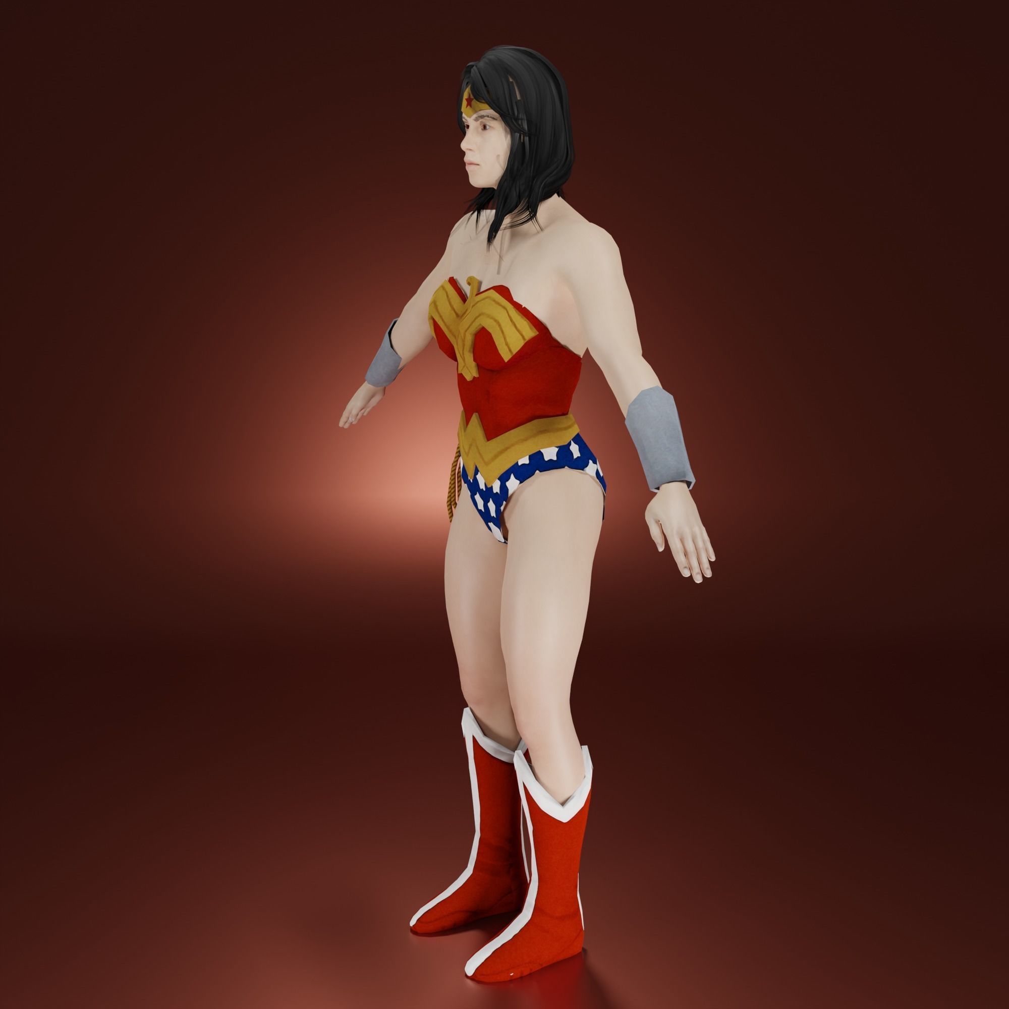 Wonder Women  Free 3D model_1