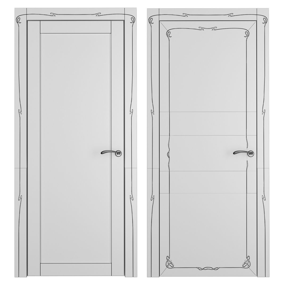 Doors Dorian Deco 1 3D model_2