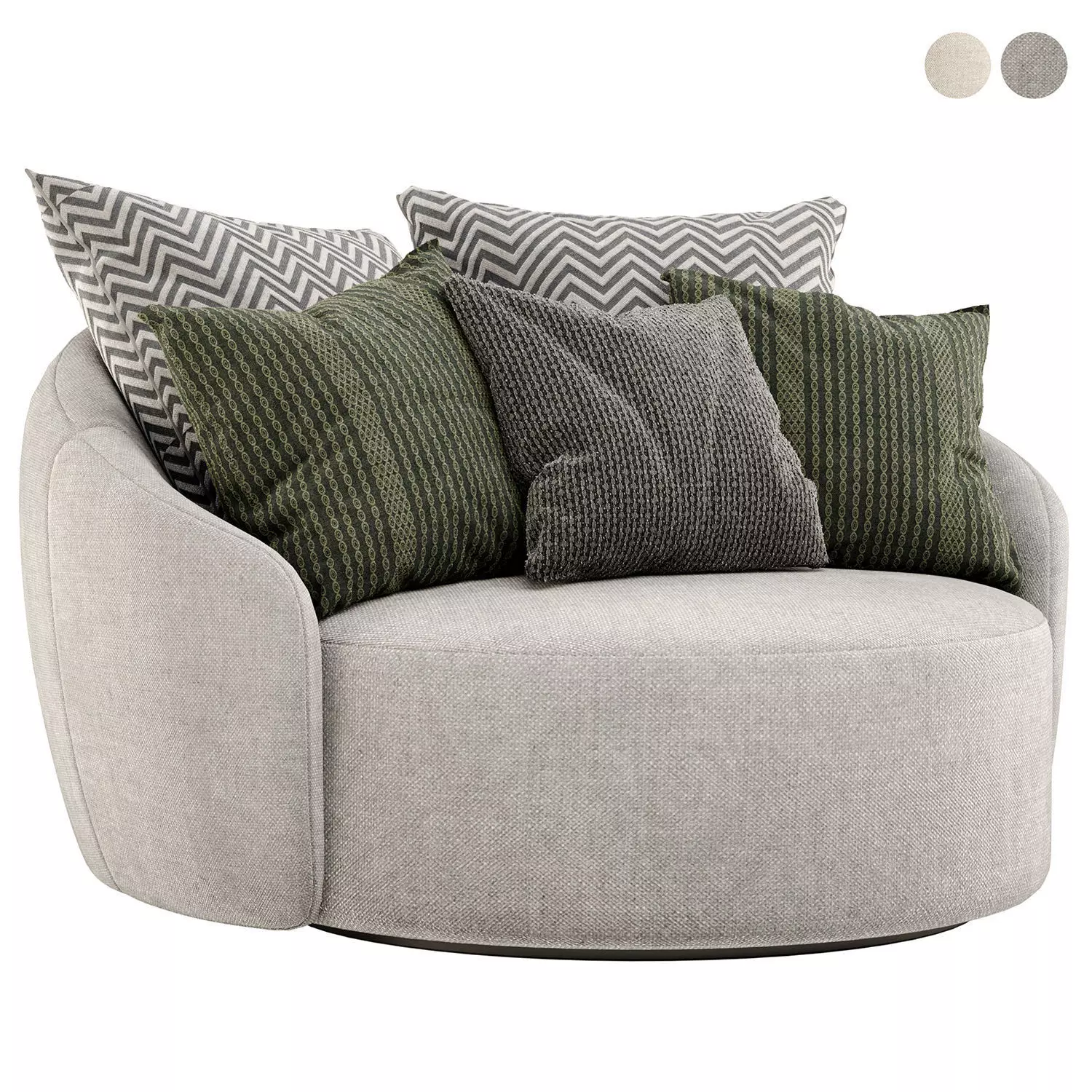 Globe poltrono girevole sofa by Flex team 3D model