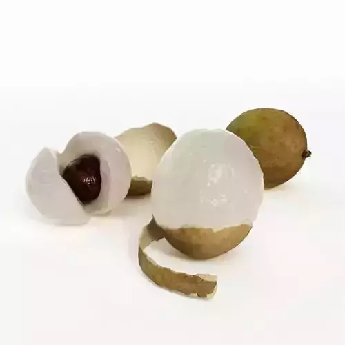 Edible Fruit From The Longan Tree 3D model
