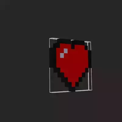 Heart pixelated