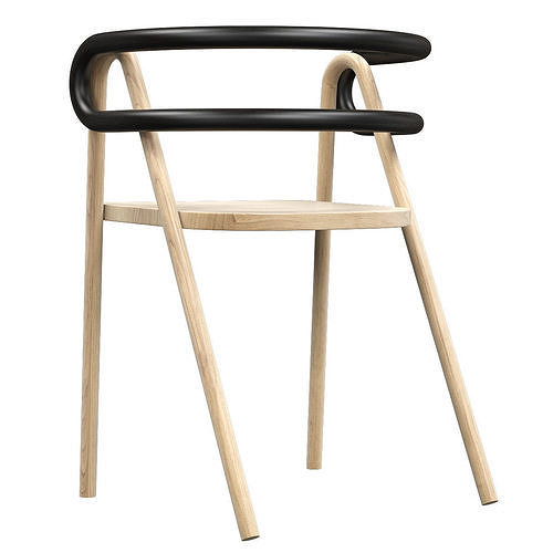 Chair Compositions 3d model Low-poly 3D model 2