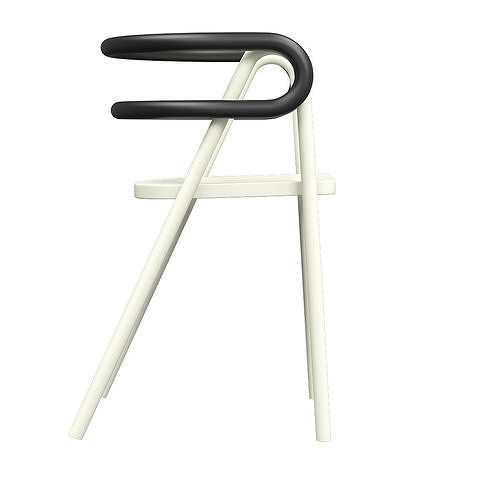 Chair Compositions 3d model Low-poly 3D model 4