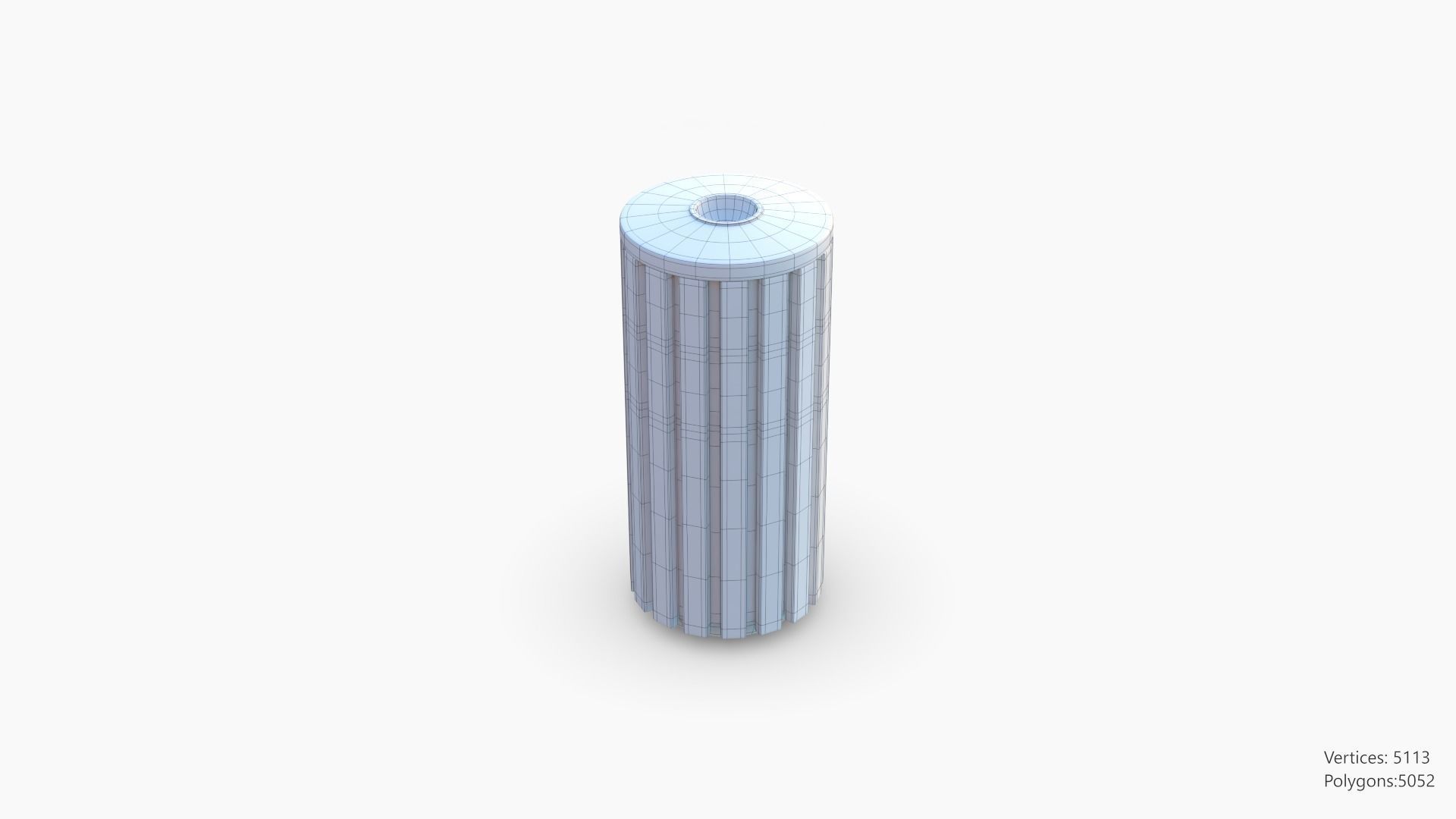 Wooden Trashcan 3D model_13