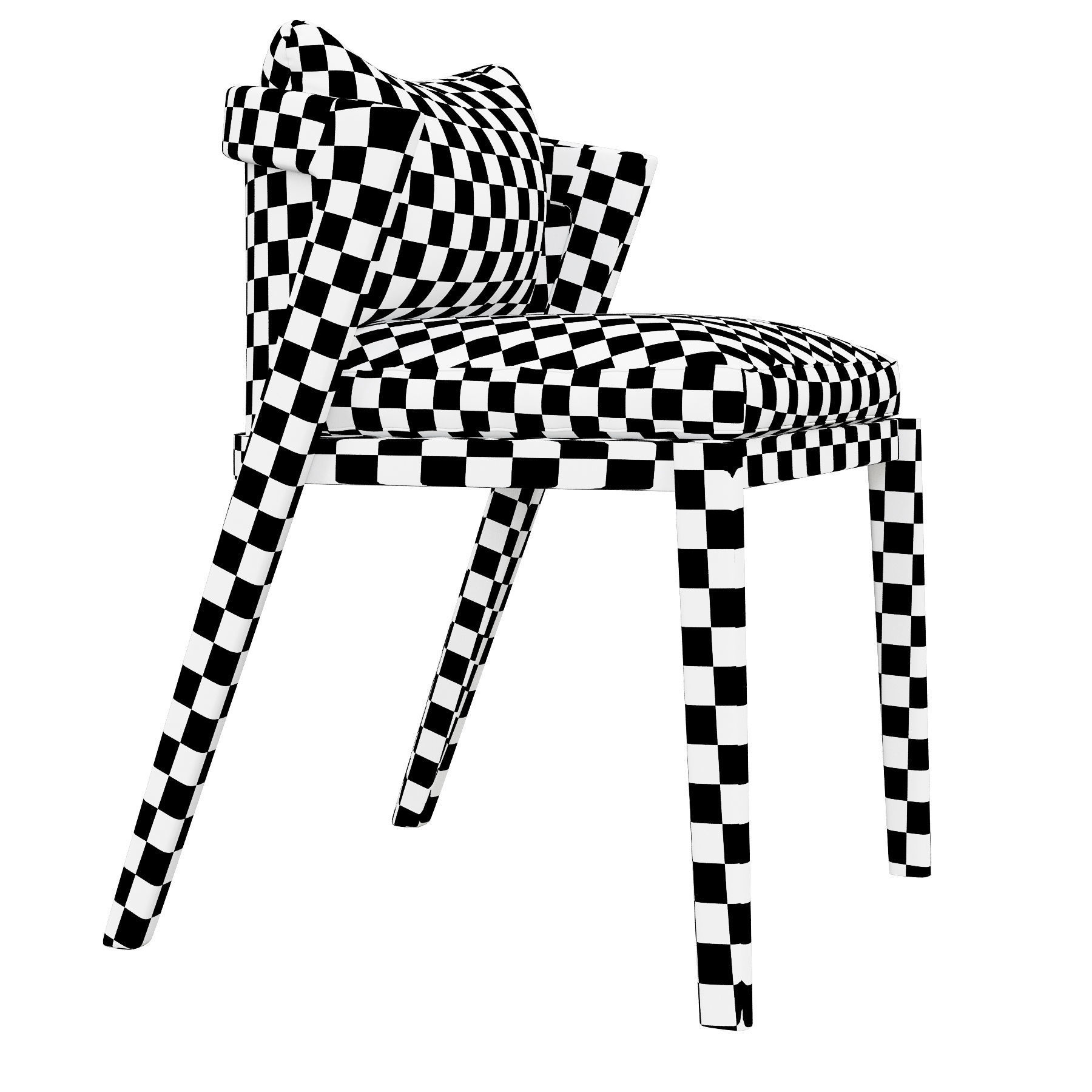 Malta Teak Side Chair 3d model Low-poly 3D model_3