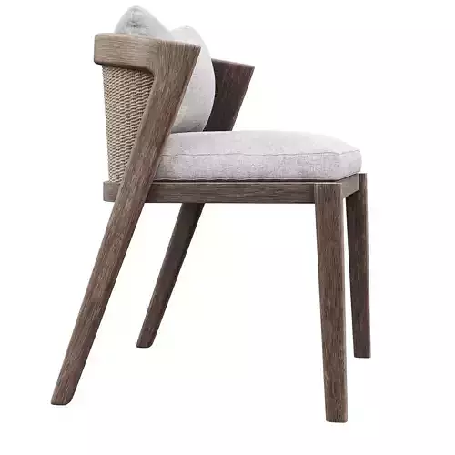 Malta Teak Side Chair 3d model Low-poly 3D model