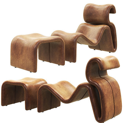 MBEKSECLRAA chair premium 3d model Low-poly 3D model 2