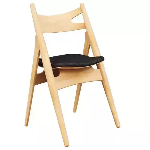 CH29P Sawbuck Chair 3d model
