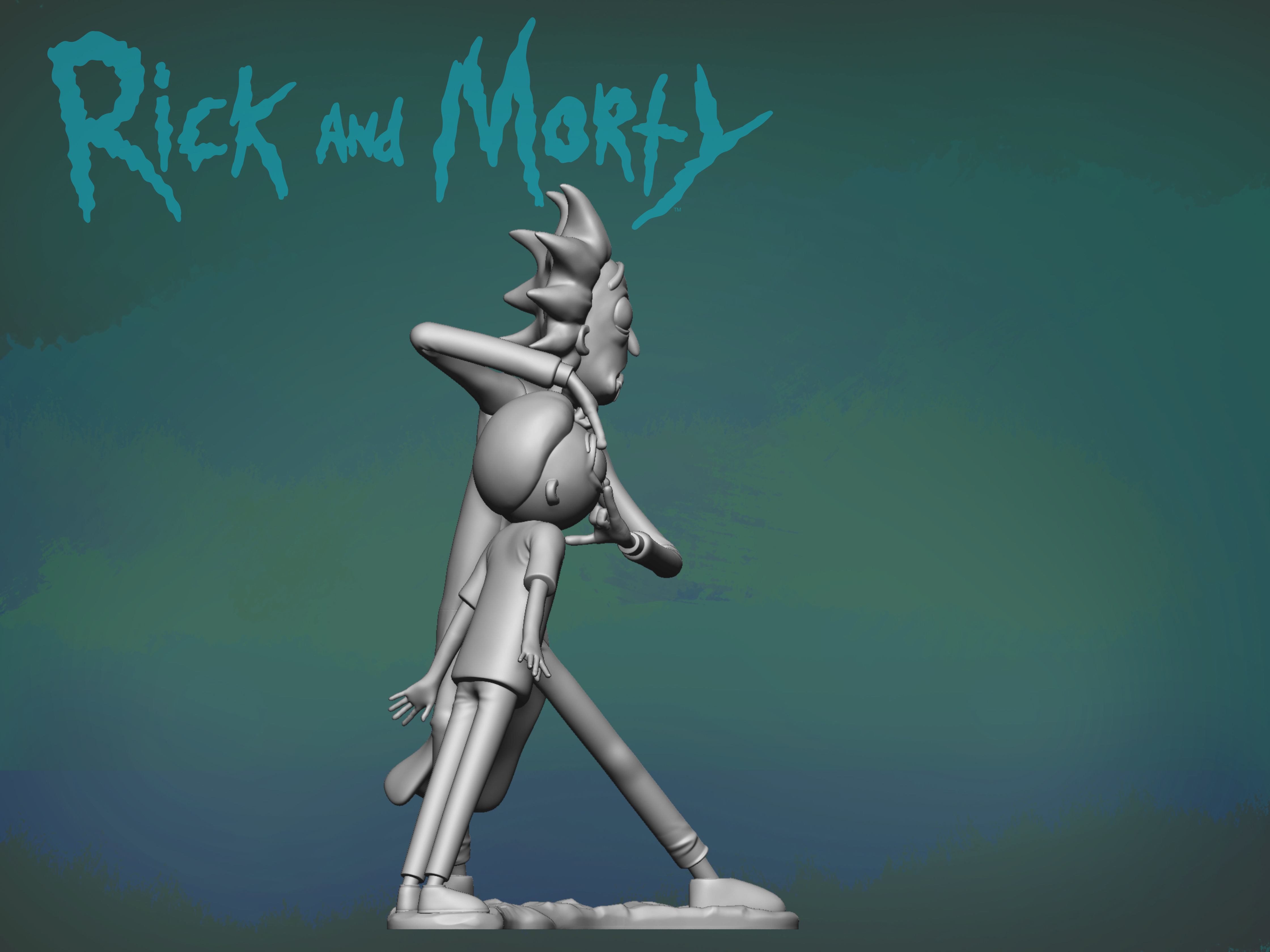 Rick and Morty 3D print model_2