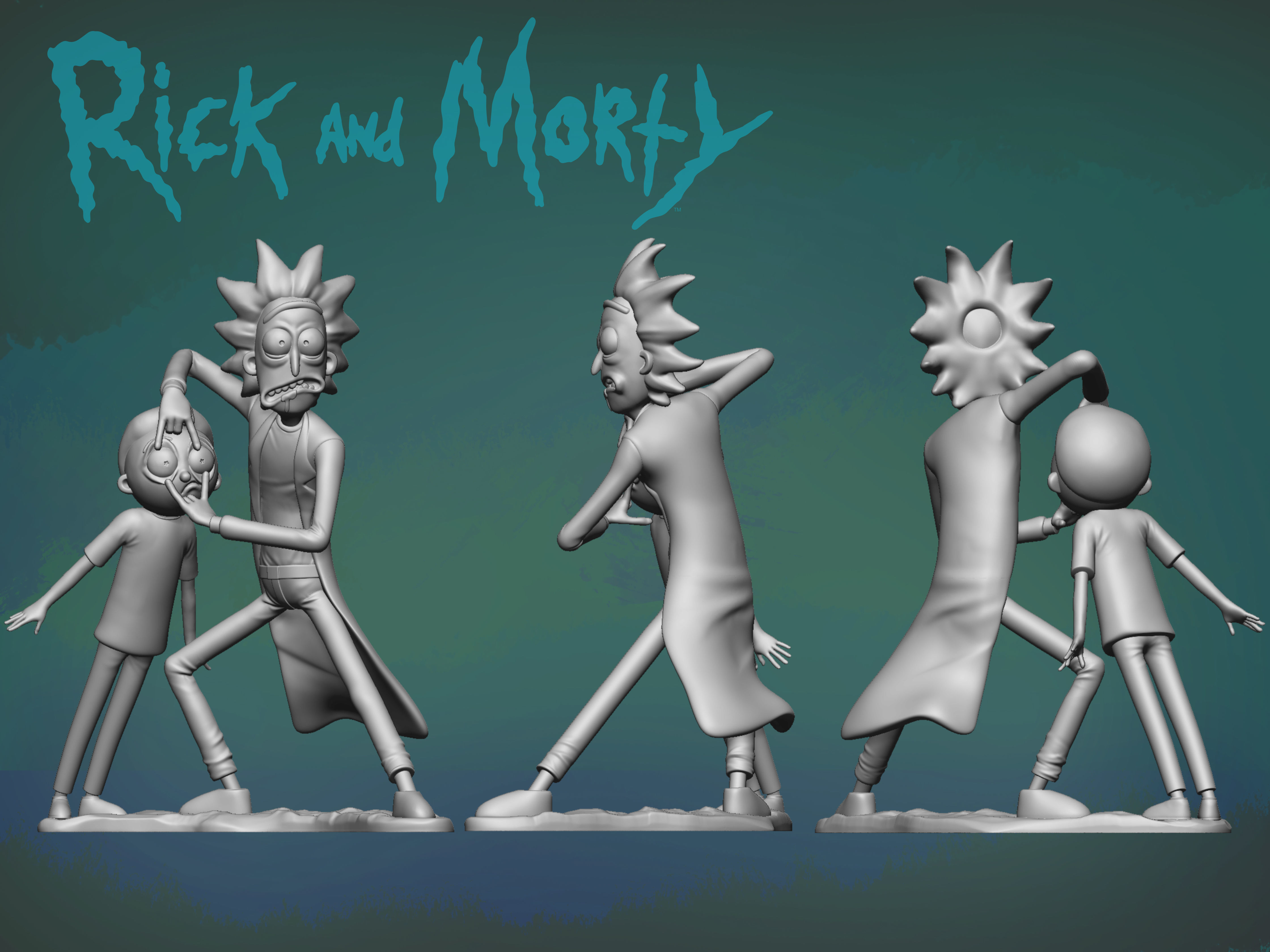 Rick and Morty 3D print model_8