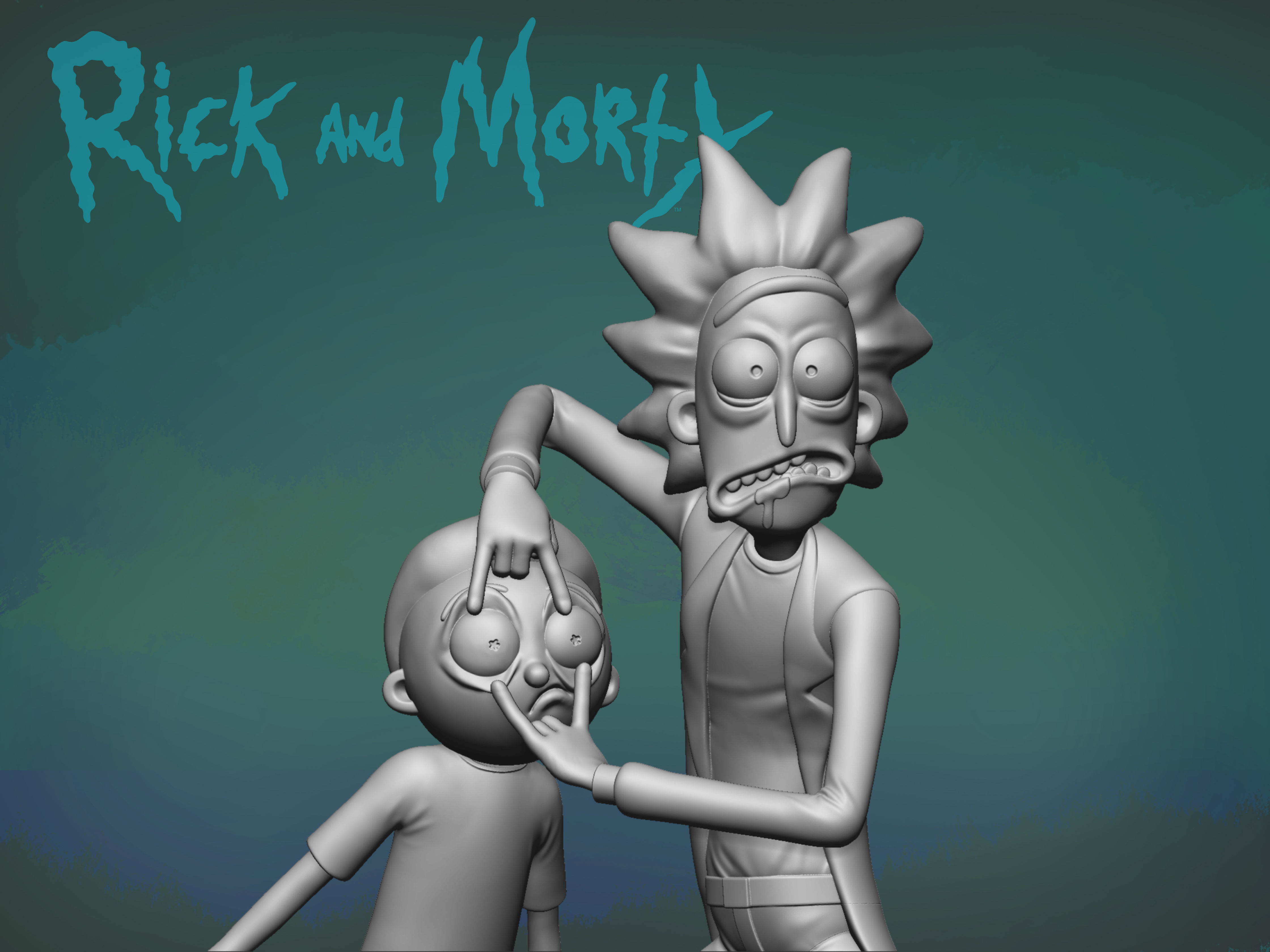 Rick and Morty 3D print model_4