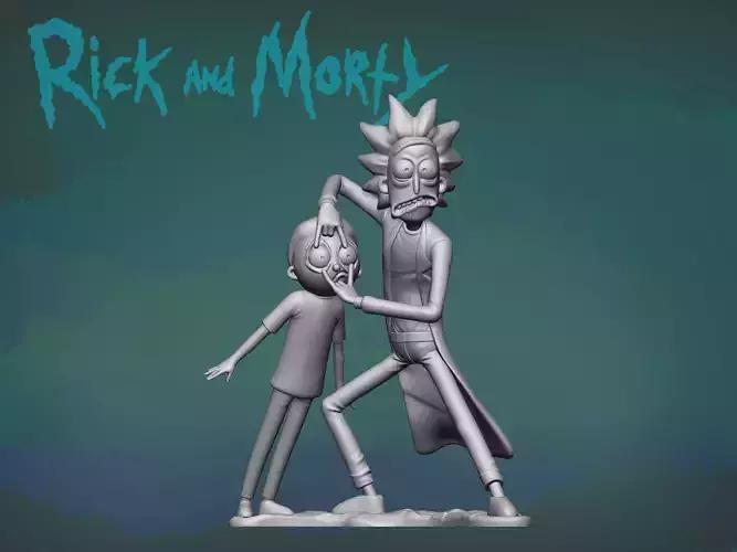 Rick and Morty 3D print model
