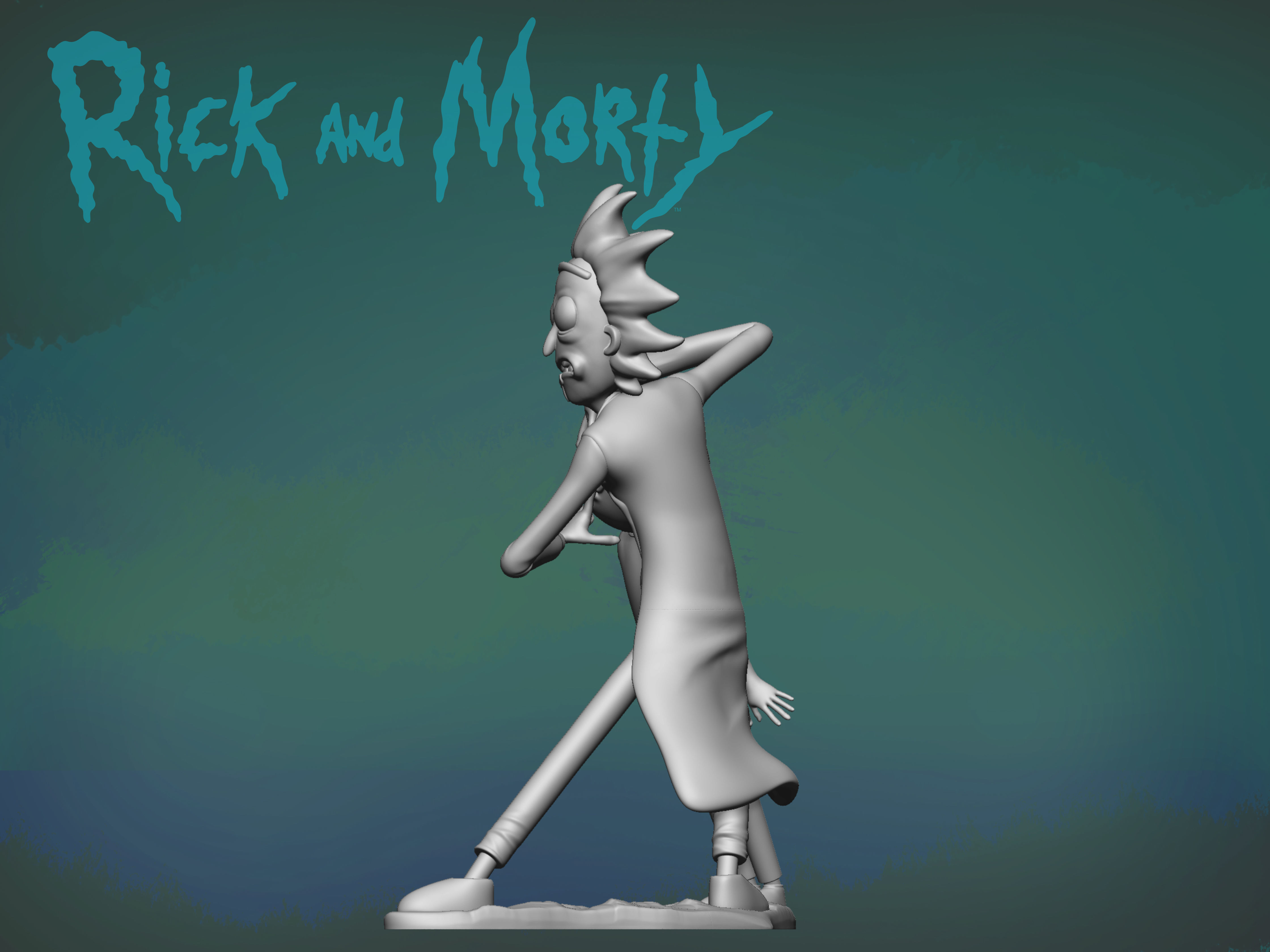 Rick and Morty 3D print model_1