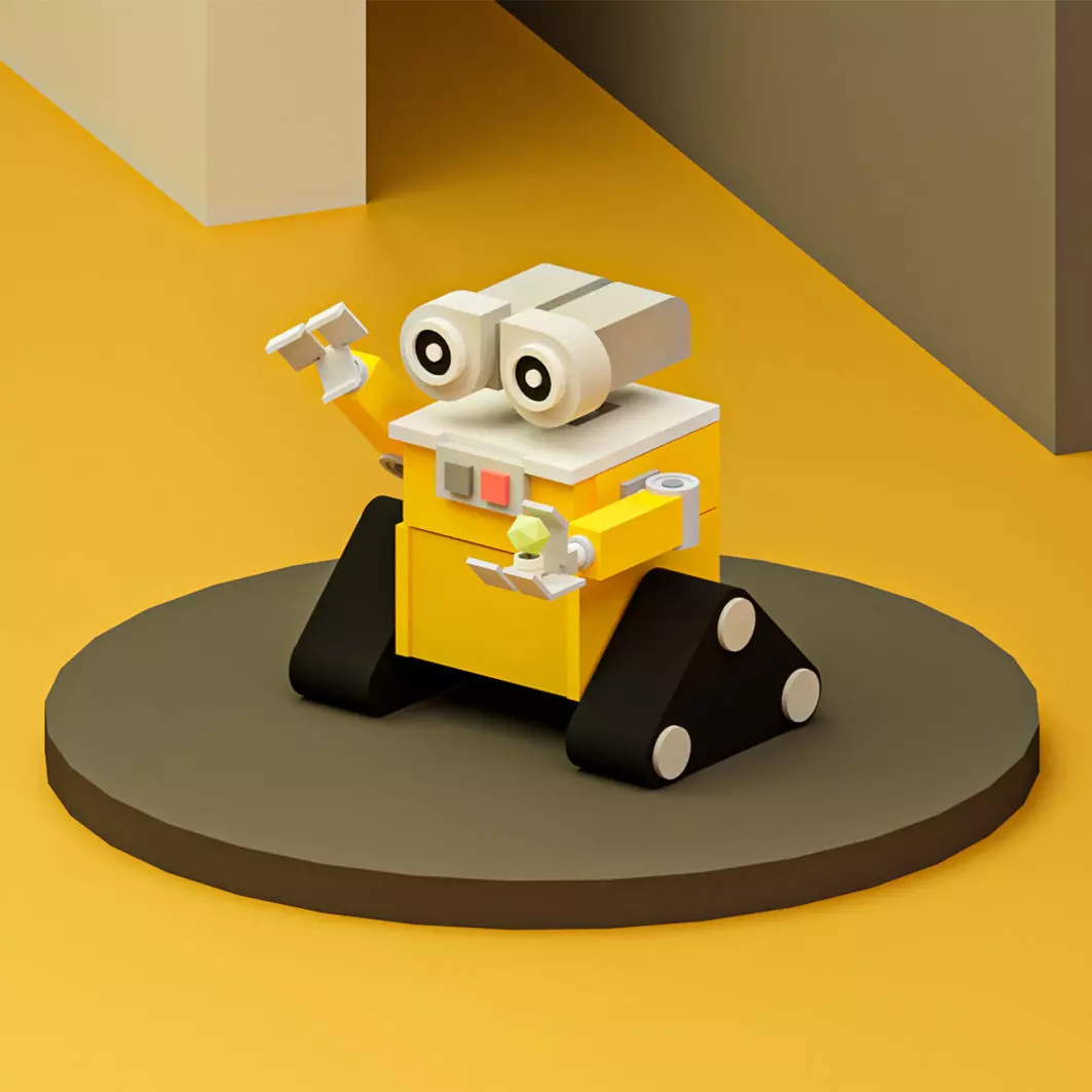 WALL-E toy robot Free 3D model