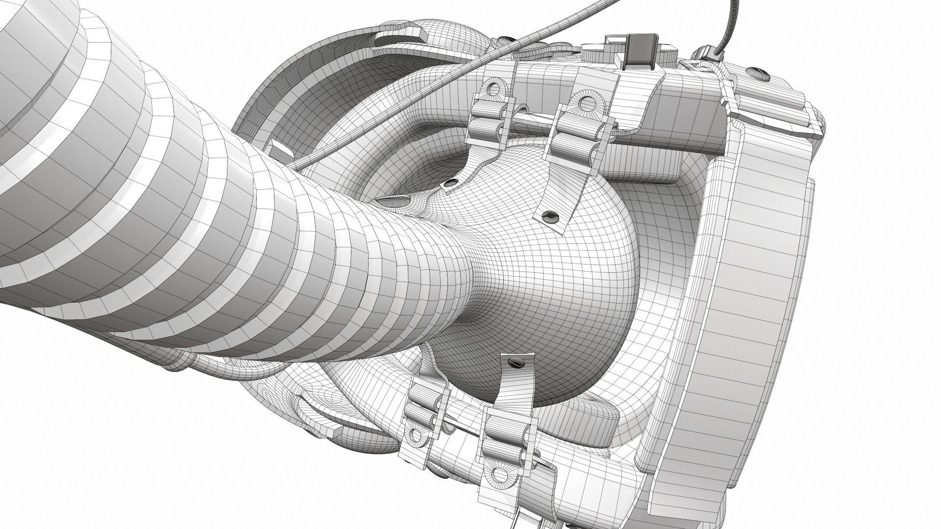 Pilot helmet jc-4 3D model_19