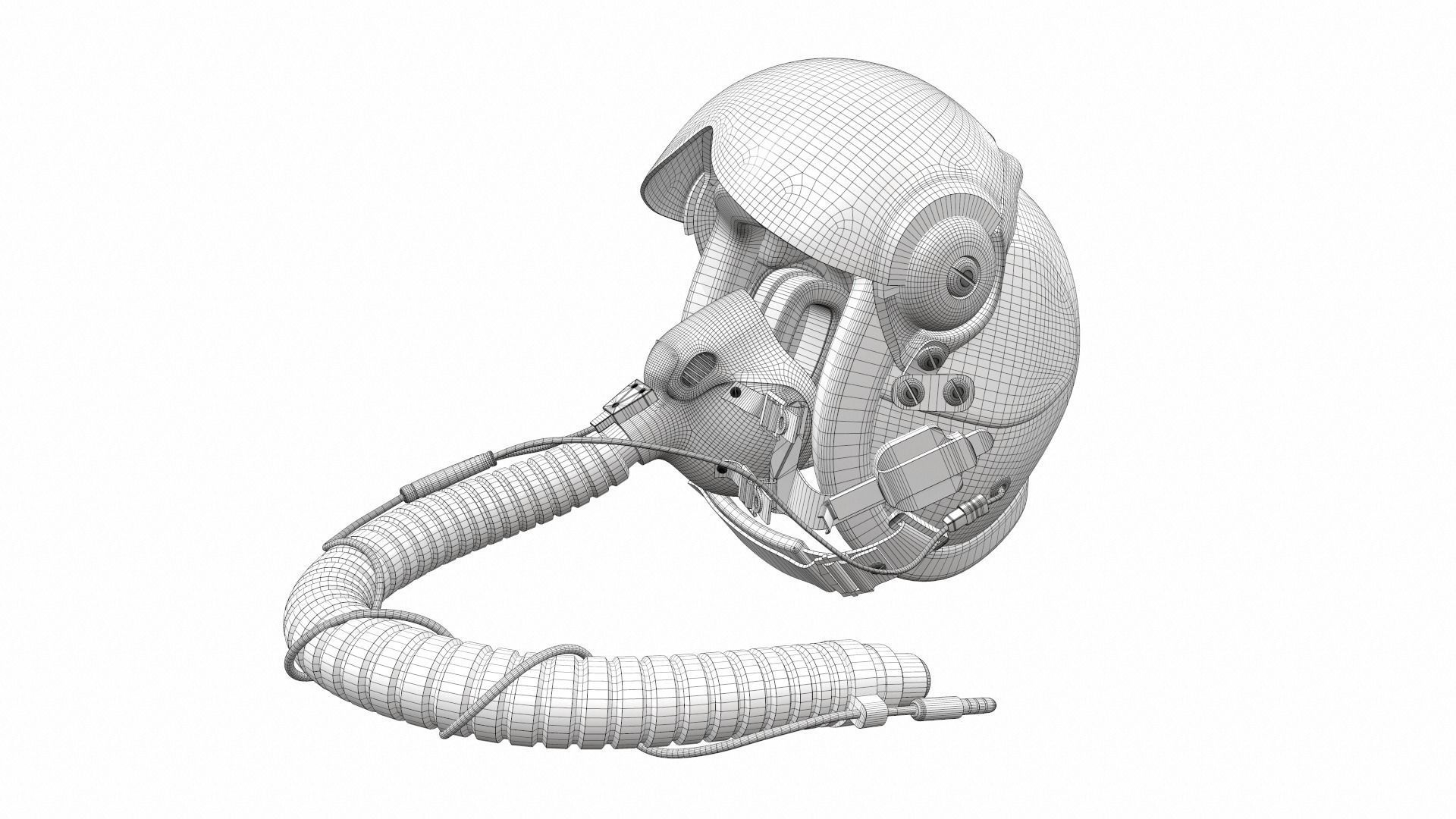 Pilot helmet jc-4 3D model_13