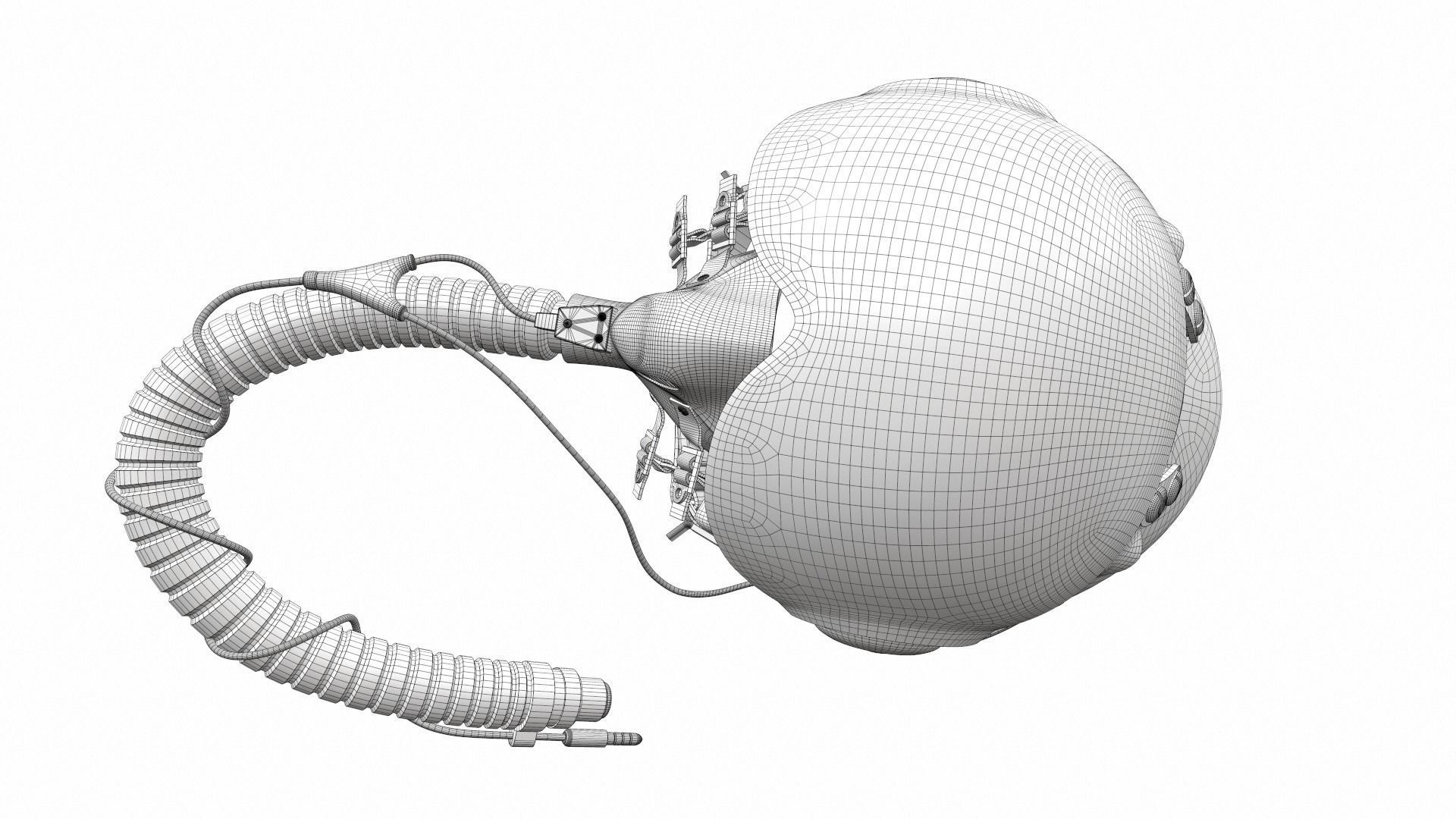 Pilot helmet jc-4 3D model_14