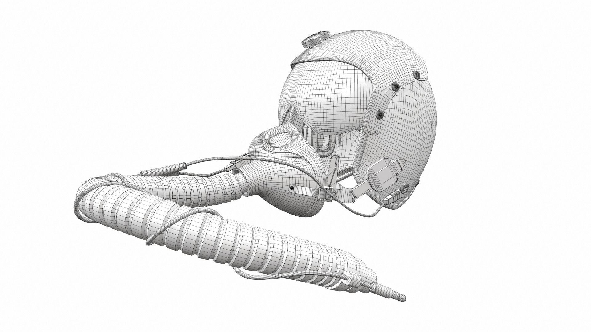 Pilot helmet jc-5 3D model_12