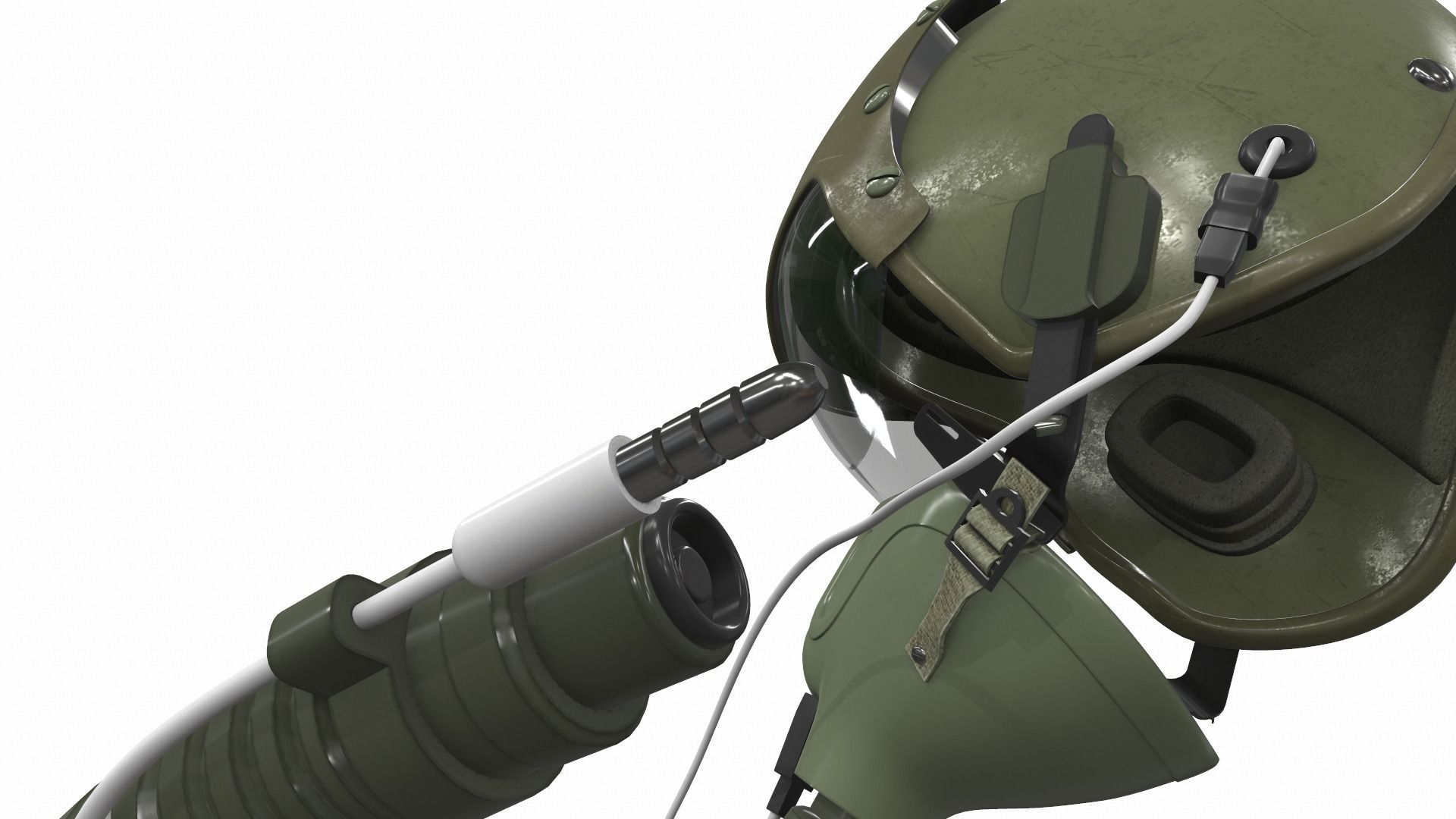 Pilot helmet jc-5 3D model_8