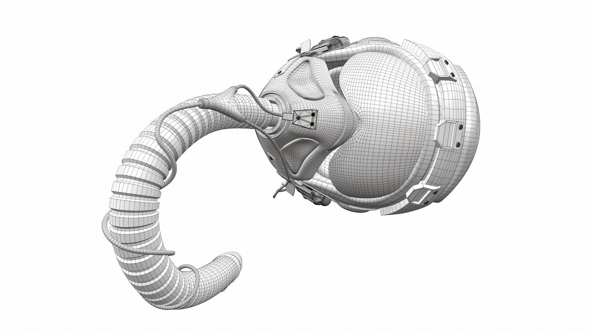 Pilot helmet jc-6 3D model_12