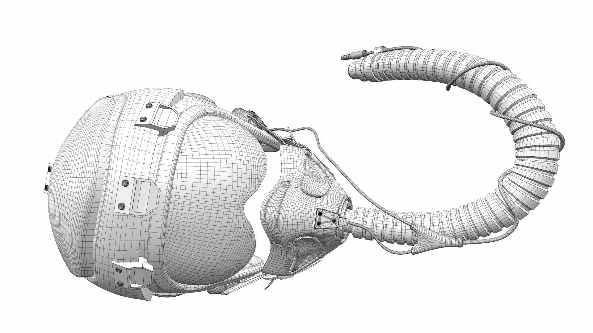 Pilot helmet jc-6 3D model_14