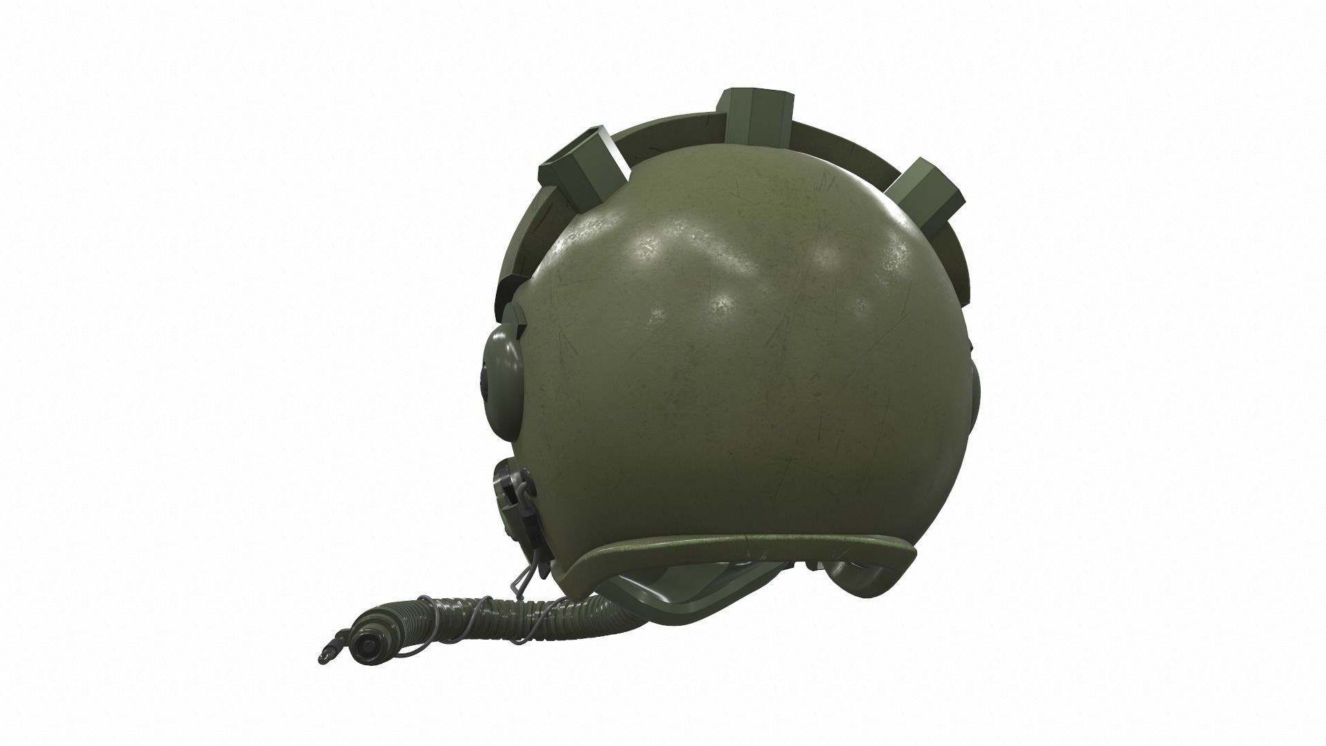 Pilot helmet jc-6 3D model_3