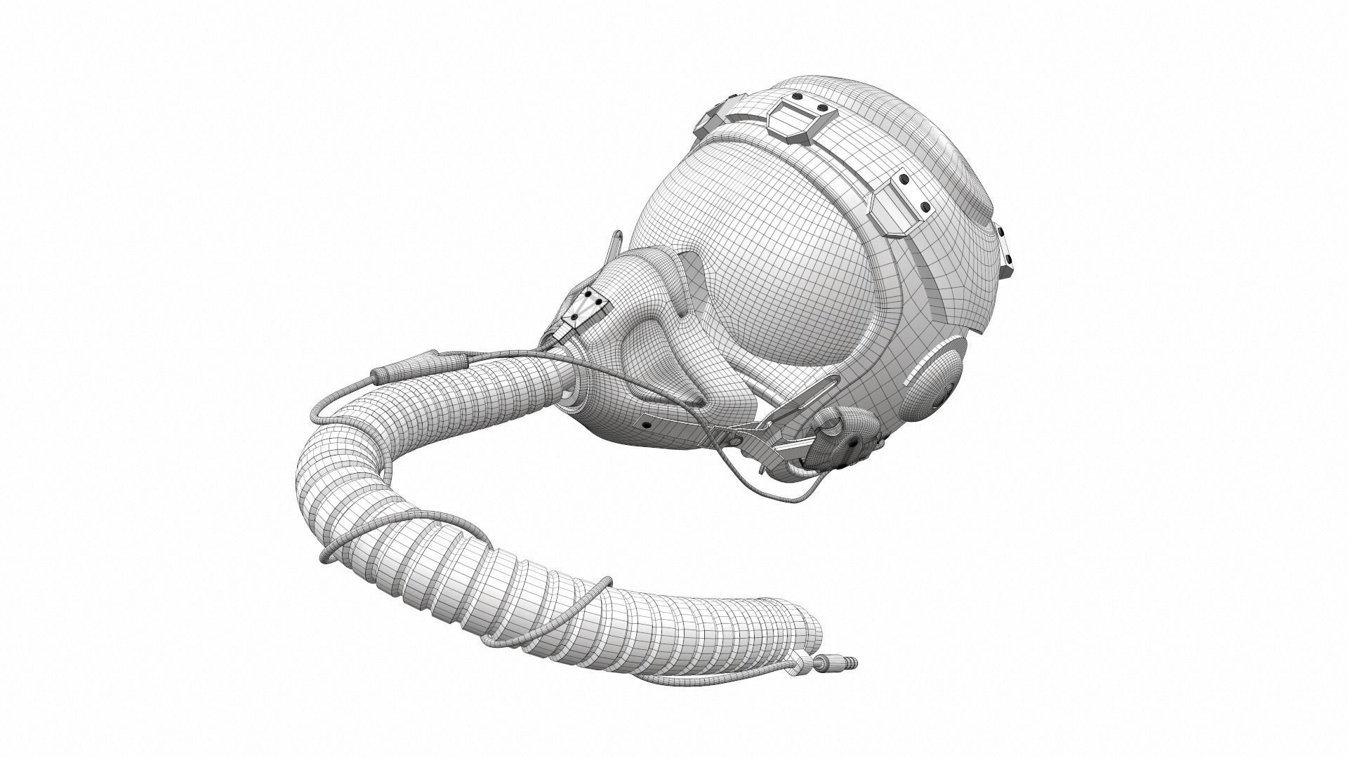 Pilot helmet jc-6 3D model_11