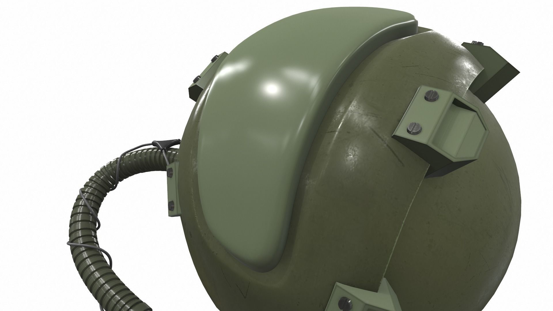 Pilot helmet jc-6 3D model_9