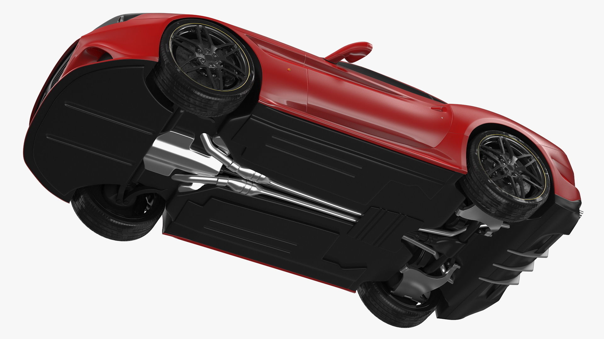 Generic Sport Car Rigged 3D model_24