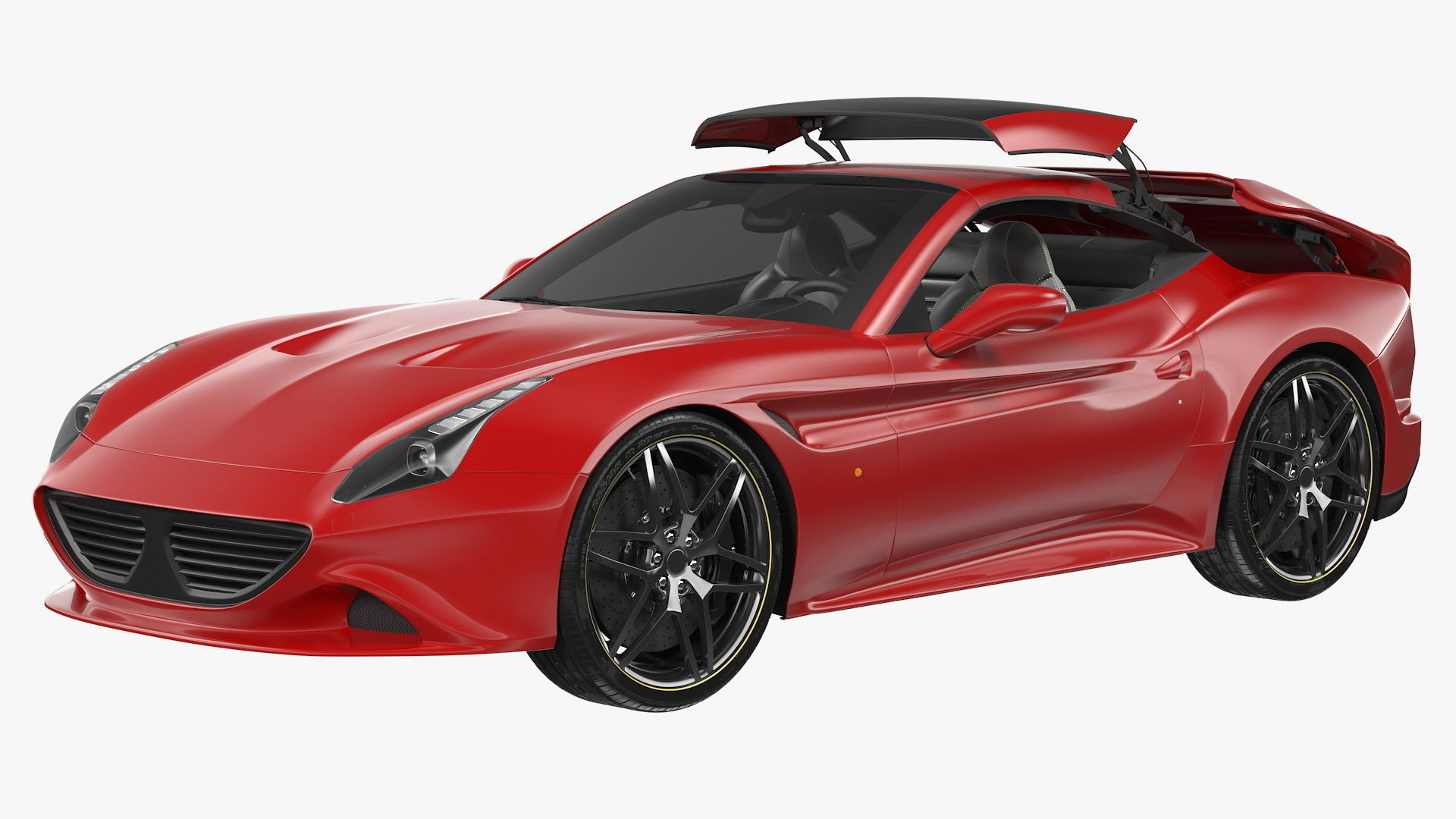 Generic Sport Car Rigged 3D model_11