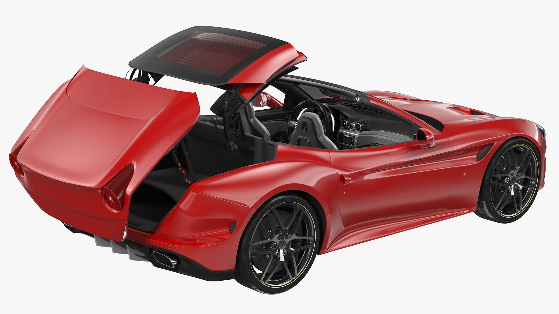 Generic Sport Car Rigged 3D model_17