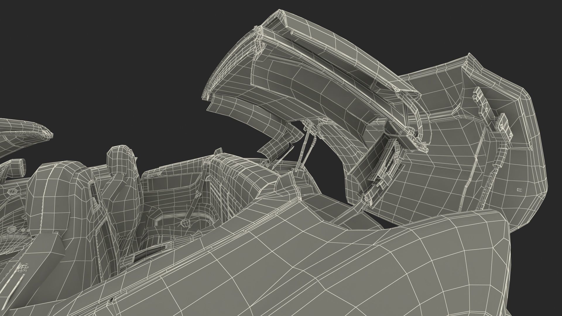 Generic Sport Car Rigged 3D model_34