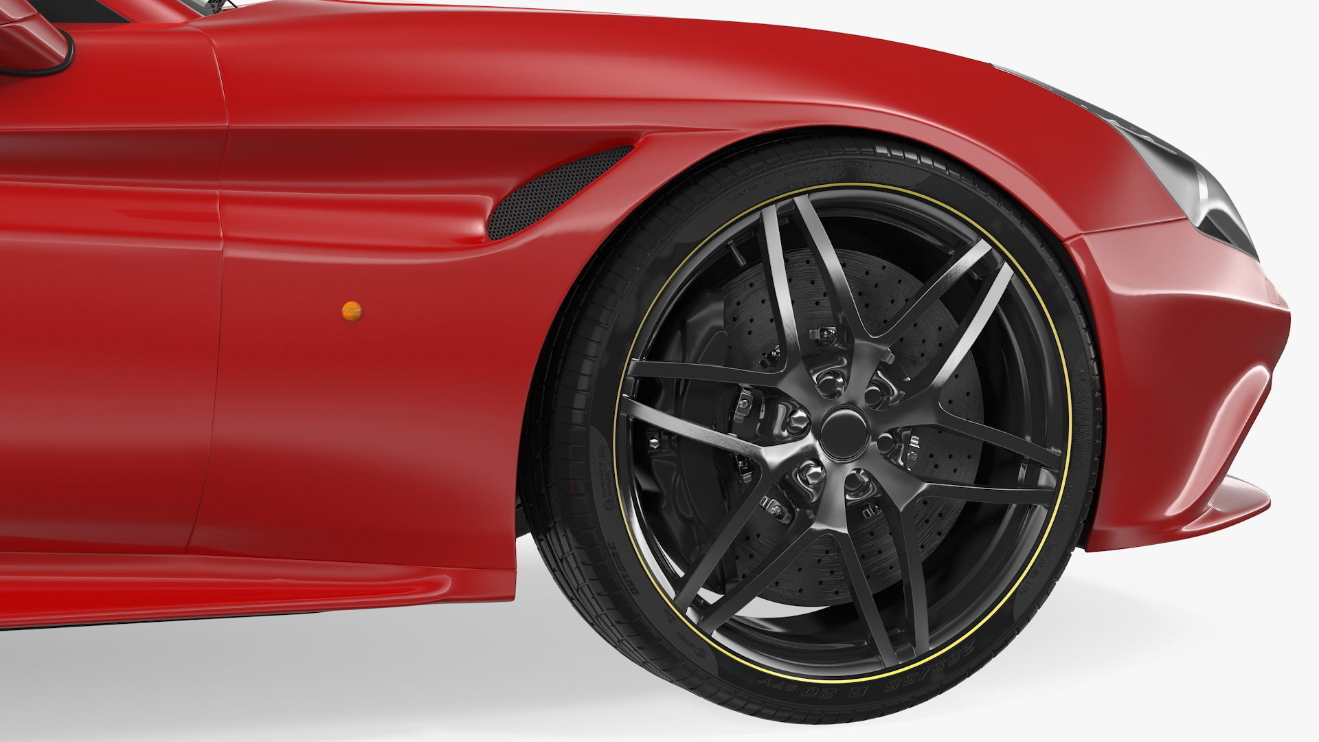Generic Sport Car Rigged 3D model_23