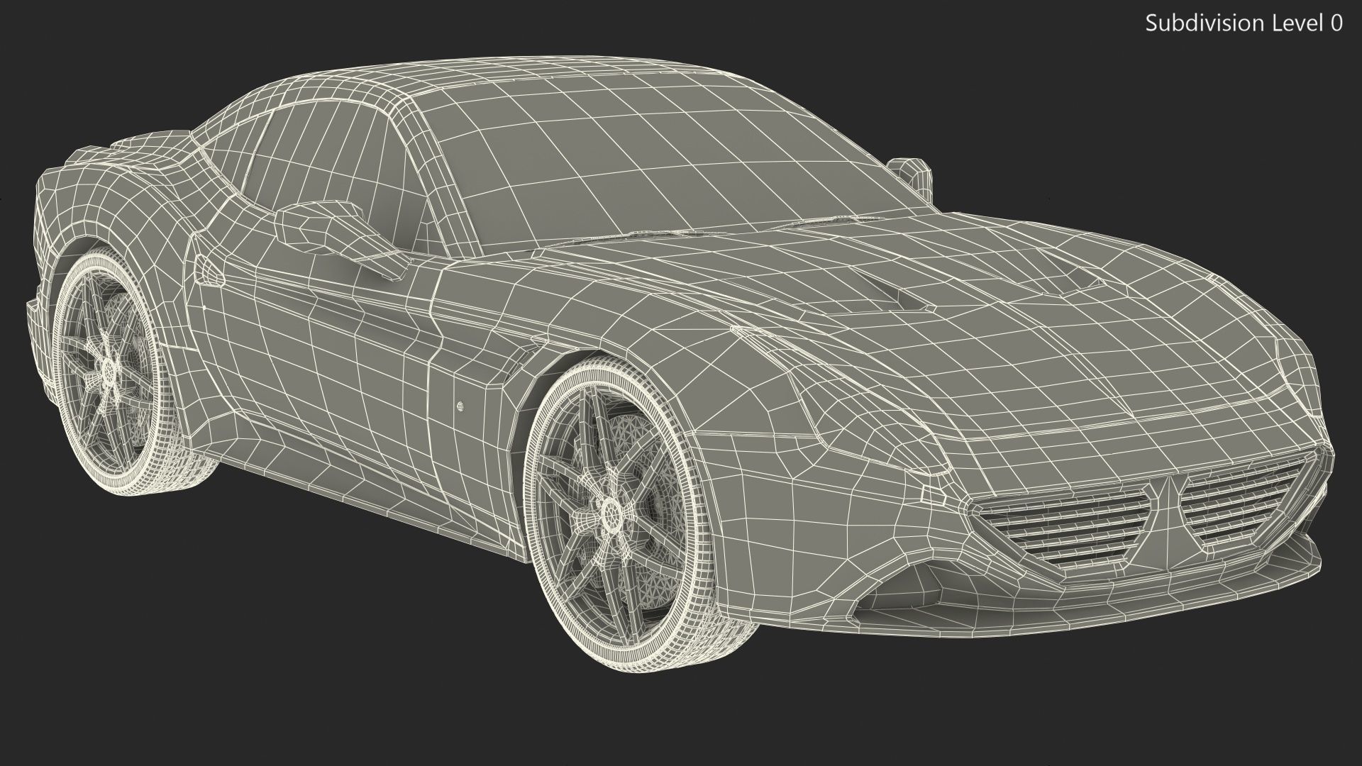 Generic Sport Car Rigged 3D model_27