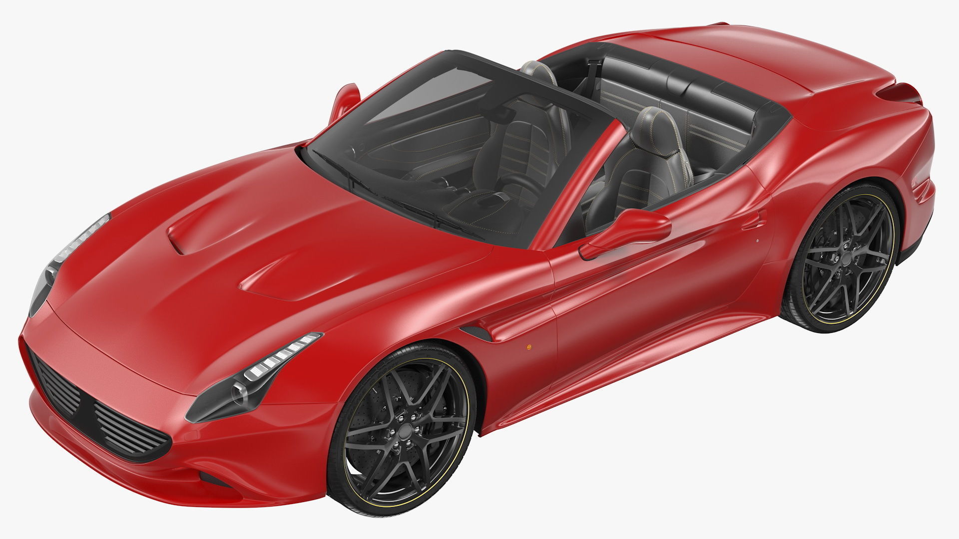 Generic Sport Car Rigged 3D model_10