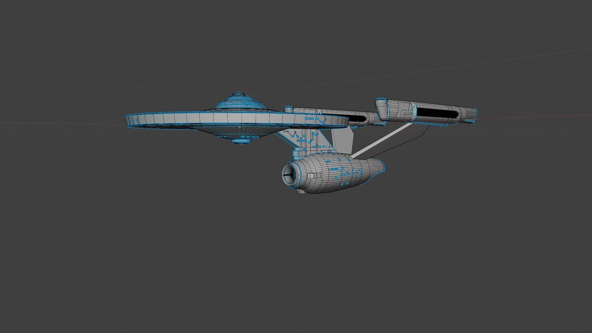 USS Enterprise - Star Trek Model 3D model_8