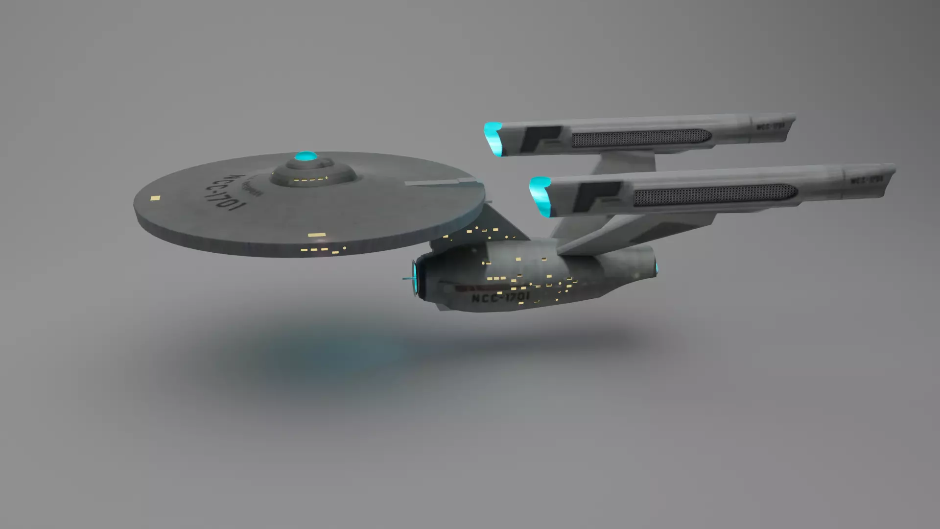 USS Enterprise - Star Trek Model 3D model_0