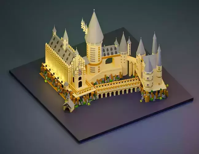 Hogwarts castle in lego