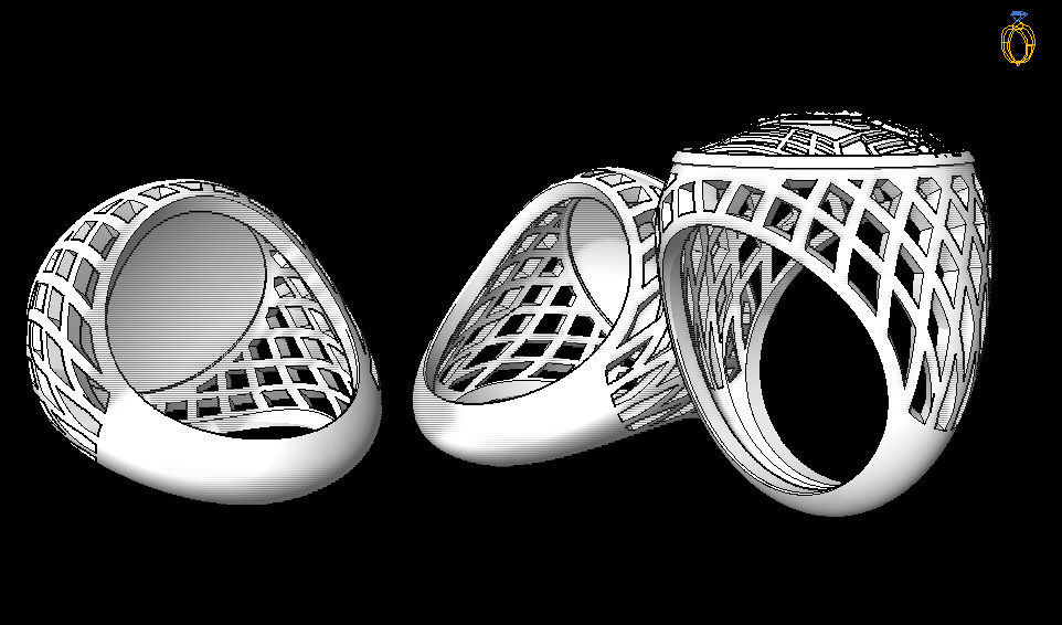 last supper ring 3D print model_4